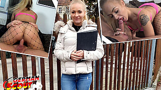 German Scout - Bavarian Law Student Girl Cigolita Pick up for First Casting Fuck