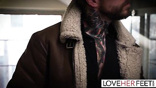 Babe sex with beauty Dean Van Damme from Love Her Feet