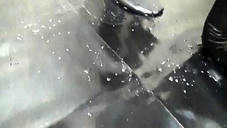 Femdom fetish mistresses fuck bdsm loser with strapon