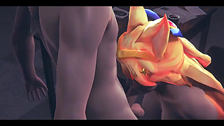 Lol Hentai - Ahri Star Guardian Blowjob - Japanese Asian Manga Anime Film Game Porn