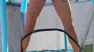 Peeing While Jumping on the Trampoline