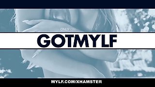 Mylf - hot booty cougar in fishnets gets fucked hard and aggressive