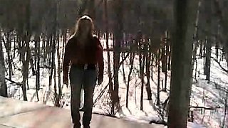 Blonde With Natural Big Boobs Loves Putting A Toy In Her