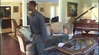 Alluring blonde MILF blows and rides bbc