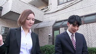 Female Boss Loves Have Sex with Young Guy, the First Thing After Work Is Make Love - Part 2