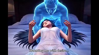 Lonely Young Beauty Gets Fucked by a Handsome Ghost at Night