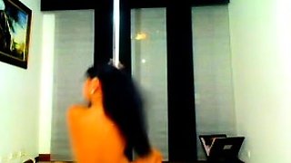 Brunette Couch Webcam Solo Fun Masturbating