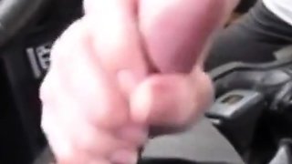 Car Blowjob and Cum Swallowing Caught on Cam