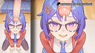 Mila From Miside Will Help You In Satisfying Your Penis And Testicles!
