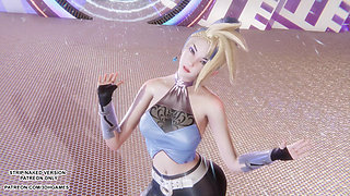 MMD  Aespa - Drama - Akali Sexy Kpop Dance League of Legends Hentai Uncensored 4K 60FPS