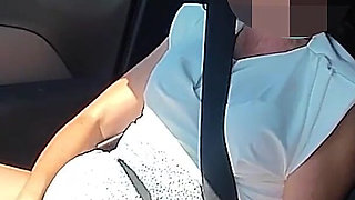 Fingering Teacher's Pussy in the Car While Driving Squirting with Intense Orgasm - Misscreamy