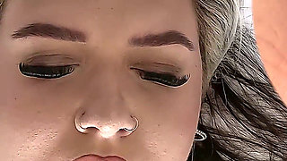 Tattooed BBW Solo Masturbation Georgie Winters Wand and Dildo Real Orgasm in Split Screen Closeup 4K