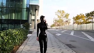 Outdoor Latex Fun with a Hot Amateur
