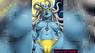 Gol Busty Alien Fantasy Animation V2