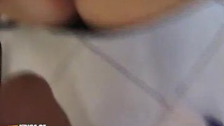 Blonde Teen 18+ Blows A Guy Pov Style While A Handsome Dude Bangs Her Pierced Pussy