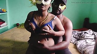 Tamil girl Lavanya shows her full pregnant body - big nipples & milk