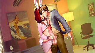 Cartoon fantasy with pedal pumping and some wild three-dimensional action featuring Loveskysan69real