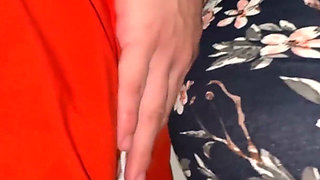 She Gets Her Panties Wet Touching a Stranger's Cock, and They Fuck Right There.