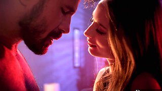 Manuel Ferrara and Kyler Quinn in a steamy fishnet pantyhose fuckfest