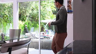 Friends sexy mom makes me cum twice behind his back