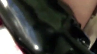 Masturbating in bathroom with her vibrator
