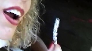 Blonde amateur milf does anal on pov camera 11