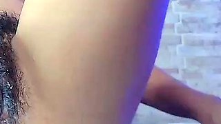 Hairy amateur solo toy fuck