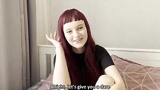 Truth or Dare with Stepsister Leads to Hardcore Blowjob & Titty Fucking - Amateur Homemade 4K