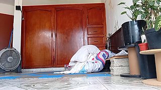 Mexican MILF Karmicoxv Confesses Thong Cleaning to Son-in-Law