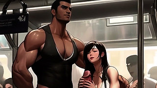 Tifa Meets a New Penis on the Train