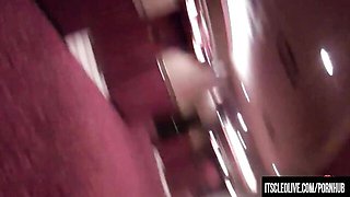 Stylish Ms Cleo at bathroom blowjob dirt