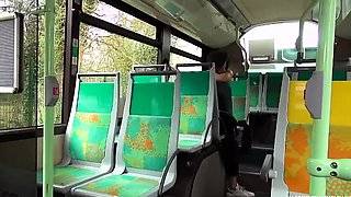 slamming in public bus with teen euro hooker