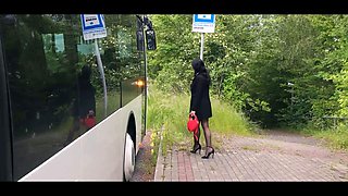 Mature4k. leaping on a cock in the bus