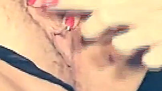 Two Fat Sluts with Hairy Pussy Masturbate with Double Dildo