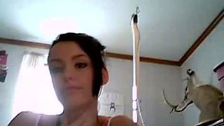College Girl Uses Vibrator On Webcam For Her BF