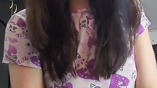 He Fucks His Co-worker at His Boss's House After Seeing Her Pants and Trying to Help Her
