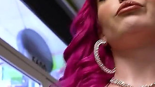 Thick Lily Lou Caught Stealing Gets Punished by Two Bodega Clerks