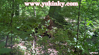 I Surprise This Voyeur - Amateur French Alt Hairy Redhead JOI Exhib Soft Dom Masturbation Forest