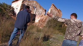 Spanish sluts in sexy outdoor orgy