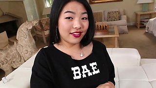 Asian Nari craves raw action in her tight anal while showing off chubby curves