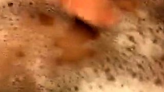 Lovely Amateur teen brunette masturbating outdoor