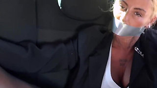 Did in a Car: Ingalls, an Argentinian Model, in a Car-based Simulated Captivity Roleplay - Bondage Video