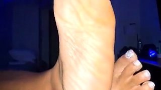 Linsey Dawn solo foot fetish