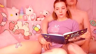 Step Daddy Gives TinyKiki a Hardcore Bedtime Story