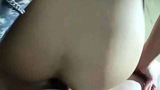 Hot Asian Babe Gives Desk Blowjob and Ass Play