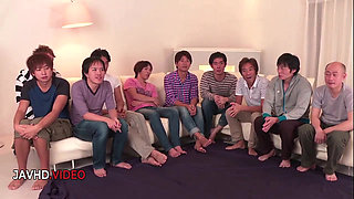 Mihono's Amazing Group Blowjob Adventure with Multiple Cocks Satisfied