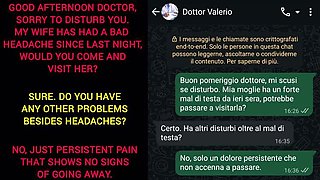 Italian Doctor Rough Anal Fucks Cuckold Wife While Husband Away