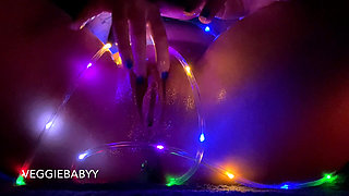 Artsy, Oily, String Light Pussy Rubbing