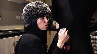 Luxurious Latina Mistress Milks Bwc In Her Kitchen - Seductive Dirty Talking Handjob W/ Big Cumshot