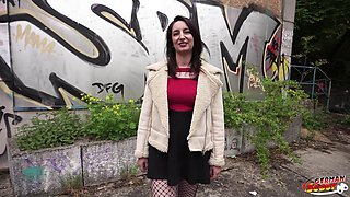 German Cougar Ariel Rossis Massive Big Ass Draws Savage Pickup Pounding in Debut Casting Slam